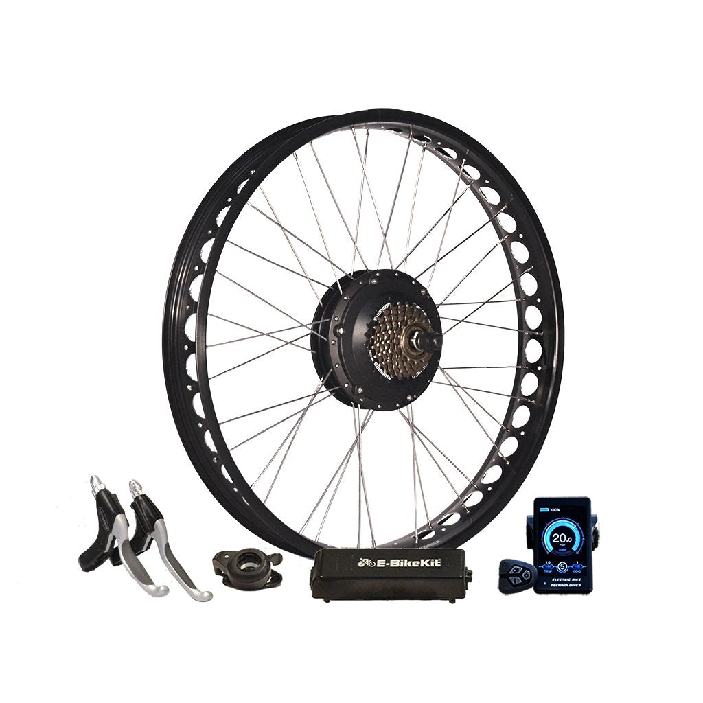 Fat bike rear hub, color 2020 LCD, controller, throttle and e-brake levers