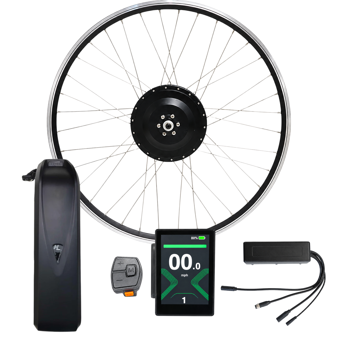 E-BikeKit Front Wheel Conversion Kit (Battery Included)