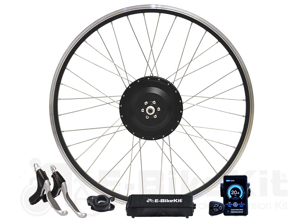 Performance Geared Front Wheel, programmable lcd, controller, throttle, e-brake levers with no battery - Dealer